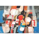 Paco Gorospe, Abstraction (Happy), acrylic on canvas