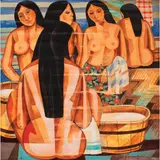 Paco Gorospe, Bathers, oil on canvas
