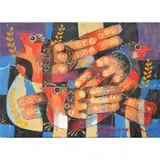 Paco Gorospe, Maya Birds, acrylic on canvas
