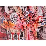 Paco Gorospe, Abstraction in Red, oil on canvas