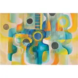 Peck Piñon, Abstract Guitars, oil on canvas