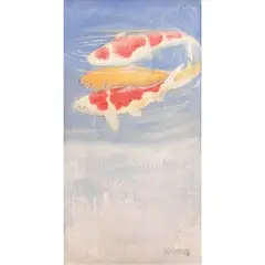 Ramon Diaz, Fish, oil on canvas