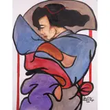 Salvador “Buddy” Cabrera, Jr, Japs lady, acrylic on canvas