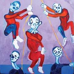 Reb Belleza, Mga Payaso, oil on canvas