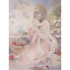 Domeng Labordo, Mother and Child, graphite and watercolor on paper