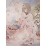 Domeng Labordo, Mother and Child, graphite and watercolor on paper
