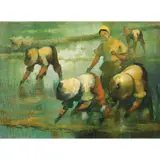 Untitled by Cesar Buenaventura, oil on canvas, sold Jan 2022