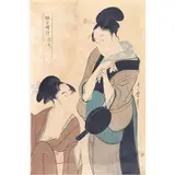 Sakai-Shokichi, After Utamaro, woodblock print