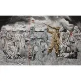 Mark Rene Nativo, Battlefield, oil on canvas