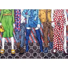 Lui Manaig, Wash Day, acrylic on canvas