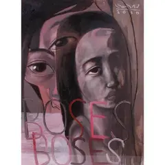 Boses Boses by Lynyrd Paras, oil on paper, sold Jan 2022