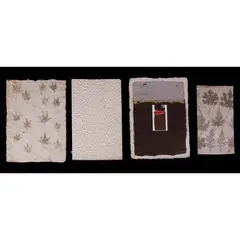 Virgilio Pandy Aviado, a) Untitled
b) Untitled
c) Untitled, Handmade Papers and Collages