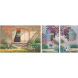 Ver Reyes, a) Filipino House
b) Filipino House
c) Filipino House, a) oil on canvas b) oil on canvas c) oil on canvas