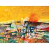 Untitled by Mauro Malang Santos, gouache on board, sold Jan 2022