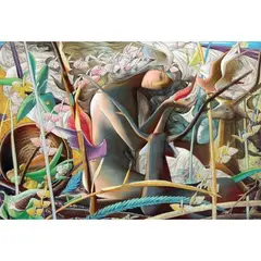 Untitled by Tam Austria, oil on canvas, sold Jan 2022