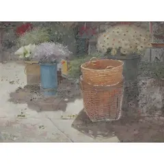 Untitled by Jun Tiongco, oil on canvas, sold Jan 2022