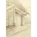 Tokyo by José T. Joya, pen on paper, sold Jan 2022