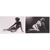 Rio Hernandez, a) Nude 
b) Nude, a) charcoal on paper b) charcoal on paper