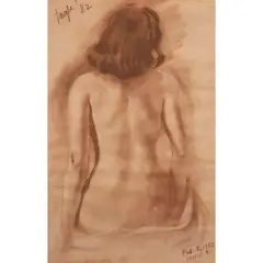 Ernesto Tagle, Nude, pastel on paper