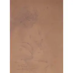 Mely by Simeon Saulog, charcoal on paper, sold Jan 2022