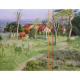 Romulo Galicano, Pastoral Scene Overlooking the
Town of Carcar, oil on canvas