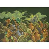 Neil Manalo, Dumadaan, acrylic on canvas
