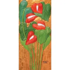 Angelo Baldemor, Anthurium Series, batikuling wood
