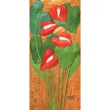 Angelo Baldemor, Anthurium Series, batikuling wood