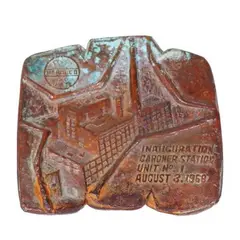 Meralco Inauguration Caroner Station by Eduardo Castrillo, brass, sold Jan 2022