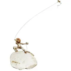 Michael Cacnio, Untitled, brass and stone