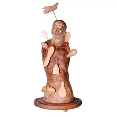 Curator of Clouds by Riel Hilario, carved wood, sold Jan 2022