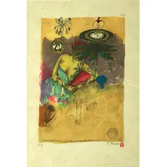 The Dreaming of The Apple or The Apple by Virgilio Aviado, print, 6/6, sold Jan 2021