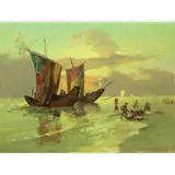 Crispin Lopez, After The Catch, oil on canvas