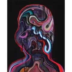 Wipo, Untitled (Portrait), oil on canvas