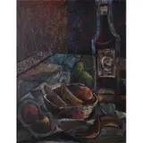 Paco Gorospe, Still Life, oil on canvas