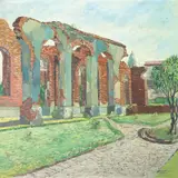 Rene Canlas, Untitled (Intramuros), oil on canvas