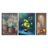 Untitled by a.) J. Maley<br, > b.) F. Gonzalez<br & > c.) Pria, <p>J. Maley<br />Still Life<br />signed (lower lef, sold Dec 2021