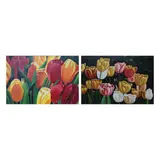 a) Miranda<br & > b) P. Roa, Untitled, <p>a) Miranda<br />Tulips<br />signed (lower right