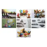 Untitled by Goyenechea School<br & > Fisherfolks - 7 pcs., <p>Goyenechea School<br />Fisherfolks - 7 pcs.<br, sold Dec 2021