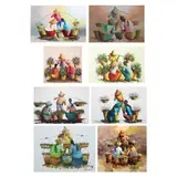 Goyenechea School, Untitled, <p>Goyenechea School<br />Flower Vendors - 5 piece