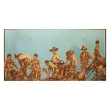 Untitled by Edsel Moscoso<br & > Farmers, <p>Edsel Moscoso (1952 - 2008)<br />Farmers<br />w, sold Dec 2021