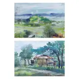Untitled by Gene de Loyola<br & > Landscape I and, <p>Gene de Loyola (1956 - 2018)<br />Landscape I a, sold Dec 2021