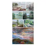 Untitled by a) Jm Matignas<br, > b) L. Costello<br & > c) Ingar, <p>a) JM Matignas<br />Barrio Scene<br />signed an, sold Dec 2021