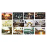 Untitled by Goyenechea School<br & > Sunset at Barrio - 12 pcs, <p>Goyenechea School<br />Sunset at Barrio - 12 pc, sold Dec 2021