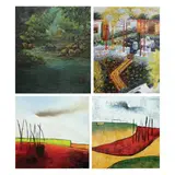 Untitled by Unidentified artist, <p>Unidentified Artist<br />a) River<br />oil on c, sold Dec 2021