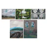 Untitled by Jun Tiongco<br, > A. Caringa<br & > Unidentified Ar, <p>Jun Tiongco<br />Landscape (Sampalok Hills)<br, sold Dec 2021