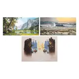 Untitled by a) Lonida<br, > b) Emy Lopez<br & > c) R. Sandalan, <p>a) Lonida<br />The Yosemite Valley<br />signed, sold Dec 2021