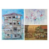 Untitled by a) Michael G. Villagunte<br & > b) Jun Santuangco<b, <p>a) Michael G. Villagunte<br />Condo<br />signed, sold Dec 2021