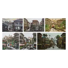 Arthur Culian, Untitled, <p>Arthur Culian<br />a) Townscape I - III<br />si