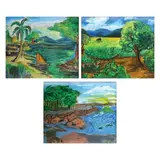 Untitled by a) R. Mirona<br, > b) Balares<br & > c) Glorious P., <p>a) R. Mirona<br />Landscape<br />signed (lower, sold Dec 2021
